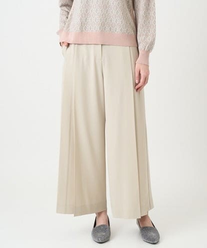 PJLEE15420 CHRISTIAN AUJARD Lサイズ 【大きいサイズ】2WAYストレッチワイドパンツ