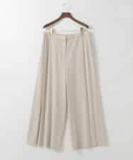 PJLEE15420 CHRISTIAN AUJARD Lサイズ(クリスチャン・オジャール Lサイズ) 【大きいサイズ】2WAYストレッチワイドパンツ ベージュ