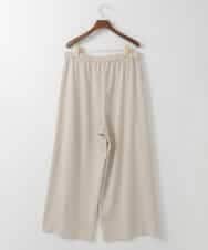 PJLEE15420 CHRISTIAN AUJARD Lサイズ(クリスチャン・オジャール Lサイズ) 【大きいサイズ】2WAYストレッチワイドパンツ ベージュ