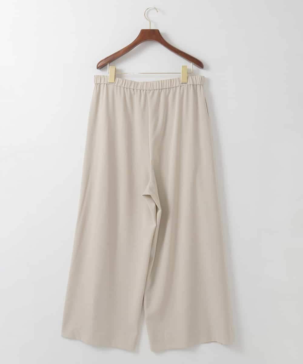 PJLEE15420 CHRISTIAN AUJARD Lサイズ(クリスチャン・オジャール Lサイズ) 【大きいサイズ】2WAYストレッチワイドパンツ ベージュ