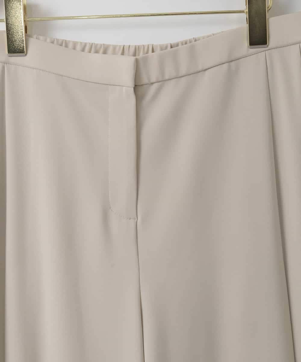 PJLEE15420 CHRISTIAN AUJARD Lサイズ(クリスチャン・オジャール Lサイズ) 【大きいサイズ】2WAYストレッチワイドパンツ ベージュ