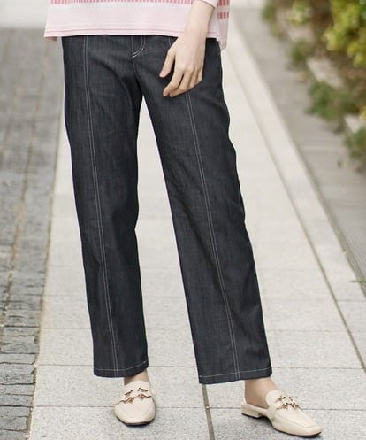 PJLEE22320 CHRISTIAN AUJARD Lサイズ 【大きいサイズ】シンプルフィットデニム