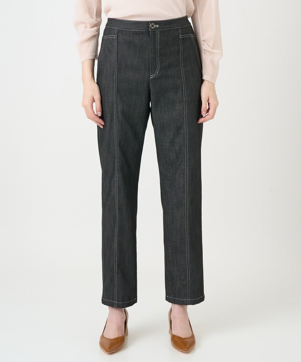 PJLEE22320 CHRISTIAN AUJARD Lサイズ(クリスチャン・オジャール Lサイズ) 【大きいサイズ】シンプルフィットデニム ブラック