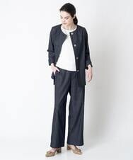 PJLES53320 CHRISTIAN AUJARD Lサイズ(クリスチャン・オジャール Lサイズ) シャンブレーデニムパンツ ネイビー