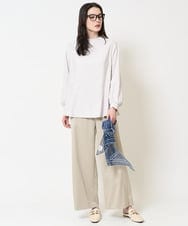 PJLEV28300 CHRISTIAN AUJARD Lサイズ(クリスチャン・オジャール Lサイズ) ステッチデザインセミワイドパンツ ベージュ