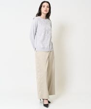 PJLEV28300 CHRISTIAN AUJARD Lサイズ(クリスチャン・オジャール Lサイズ) ステッチデザインセミワイドパンツ ベージュ