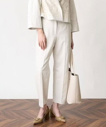 PJLEV35390  ［セットアップ対応］コットンリネンツイルパンツ
