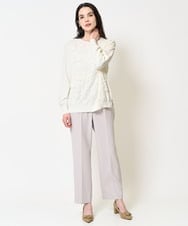 PJLEW52270 CHRISTIAN AUJARD Lサイズ(クリスチャン・オジャール Lサイズ) 美シルエットスティックパンツ ベージュ