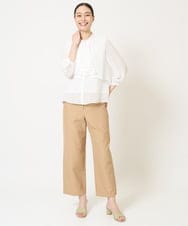 PJLGA45330 CHRISTIAN AUJARD Lサイズ(クリスチャン・オジャール Lサイズ) 【セットアップ対応】ストレートパンツ ライトブラウン