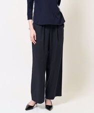 PJLGB20330 CHRISTIAN AUJARD Lサイズ(クリスチャン・オジャール Lサイズ) [接触冷感･吸水速乾･紫外線防止]ウエストゴムセミワイドパンツ ネイビー