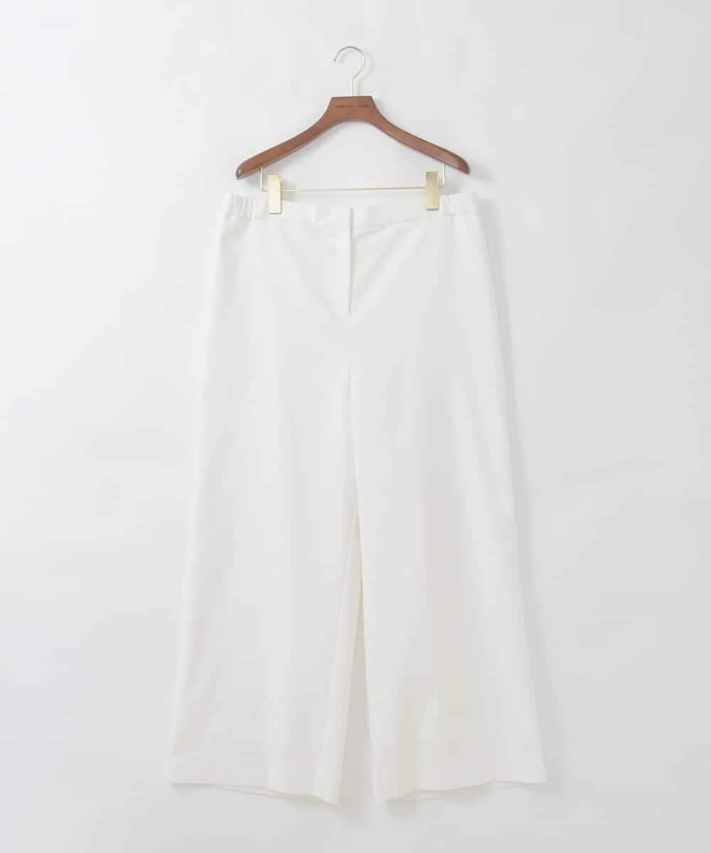PJLGD31320 CHRISTIAN AUJARD Lサイズ(クリスチャン・オジャール Lサイズ) 【大きいサイズ】リネンリラックスワイドパンツ ホワイト