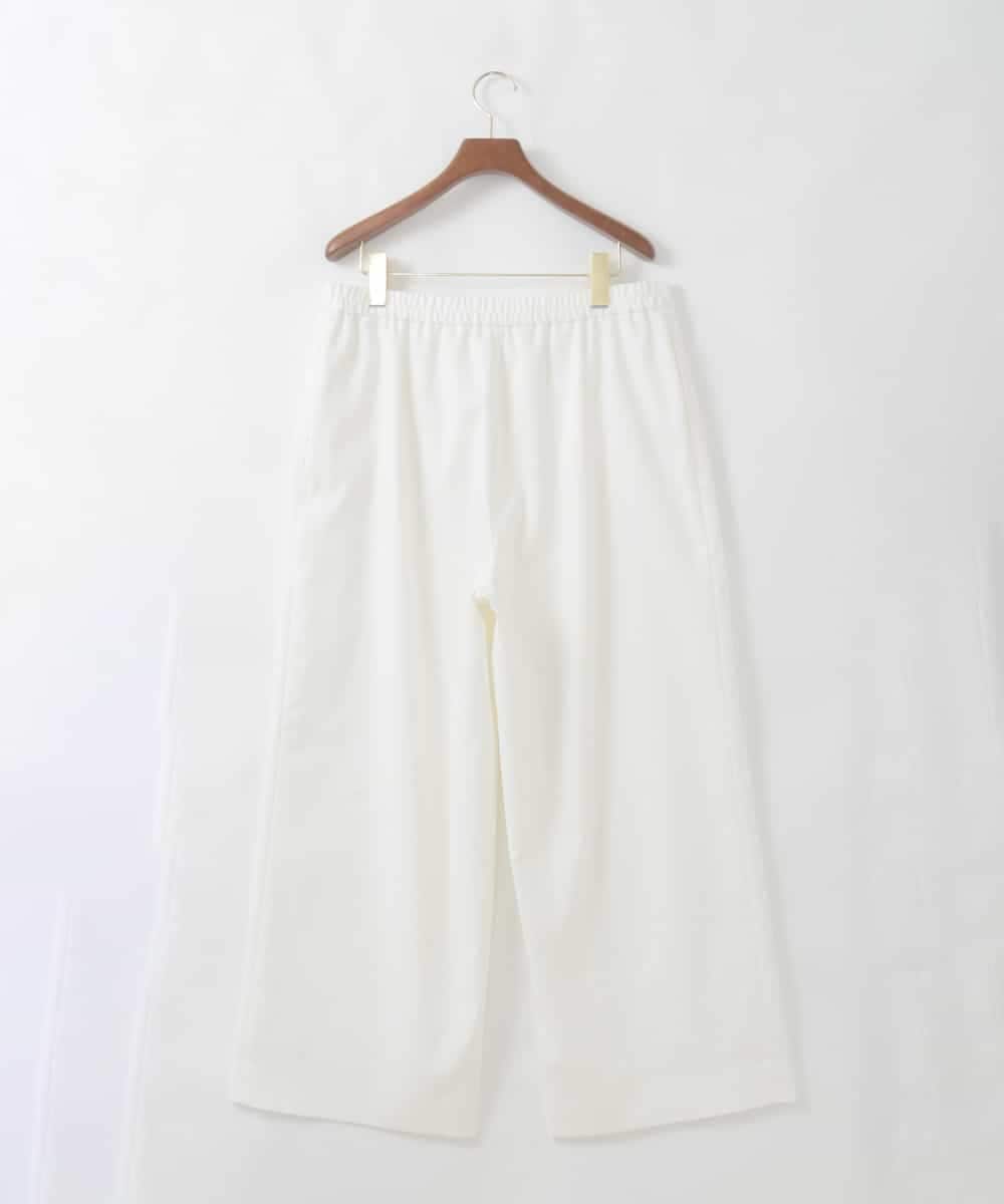 PJLGD31320 CHRISTIAN AUJARD Lサイズ(クリスチャン・オジャール Lサイズ) 【大きいサイズ】リネンリラックスワイドパンツ ホワイト