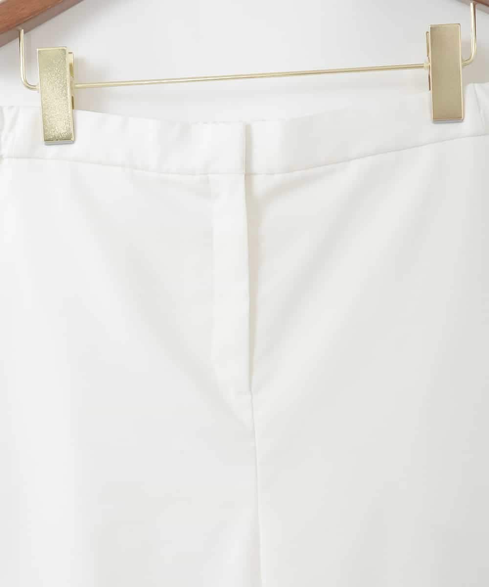 PJLGD31320 CHRISTIAN AUJARD Lサイズ(クリスチャン・オジャール Lサイズ) 【大きいサイズ】リネンリラックスワイドパンツ ホワイト