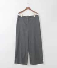 PJLGD31320 CHRISTIAN AUJARD Lサイズ(クリスチャン・オジャール Lサイズ) 【大きいサイズ】リネンリラックスワイドパンツ ブラック