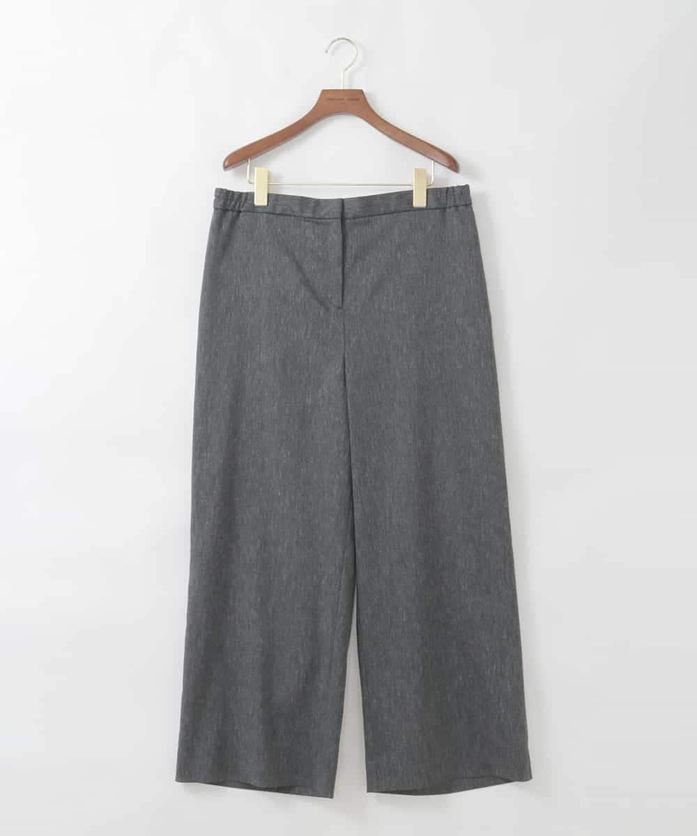 PJLGD31320 CHRISTIAN AUJARD Lサイズ(クリスチャン・オジャール Lサイズ) 【大きいサイズ】リネンリラックスワイドパンツ ブラック