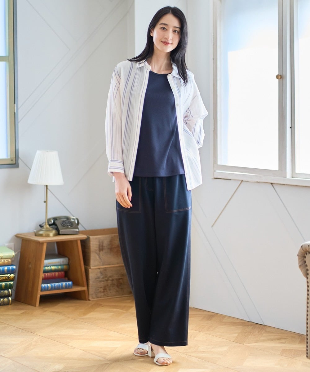 PJLGD42320 CHRISTIAN AUJARD Lサイズ(クリスチャン・オジャール Lサイズ) 【大きいサイズ/セットアップ対応】ドライタッチジャージーパンツ ネイビー