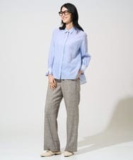 PJLGE01420 CHRISTIAN AUJARD Lサイズ(クリスチャン・オジャール Lサイズ) 【大きいサイズ/セットアップ対応】ラスティックツイードパンツ ブラウン