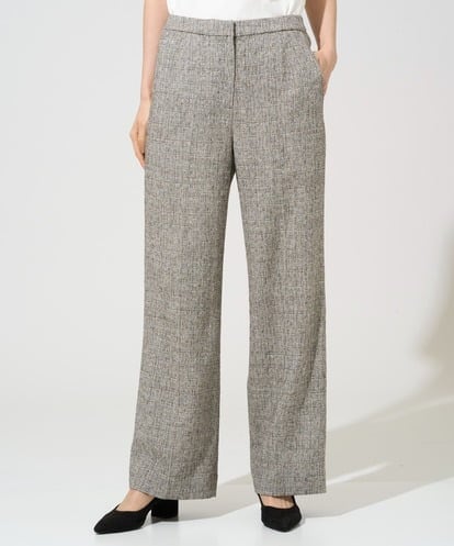 PJLGE01420 CHRISTIAN AUJARD Lサイズ 【大きいサイズ/セットアップ対応】ラスティックツイードパンツ