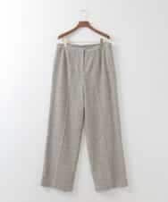 PJLGE01420 CHRISTIAN AUJARD Lサイズ(クリスチャン・オジャール Lサイズ) 【大きいサイズ/セットアップ対応】ラスティックツイードパンツ ブラウン