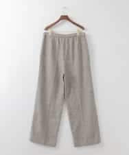 PJLGE01420 CHRISTIAN AUJARD Lサイズ(クリスチャン・オジャール Lサイズ) 【大きいサイズ/セットアップ対応】ラスティックツイードパンツ ブラウン