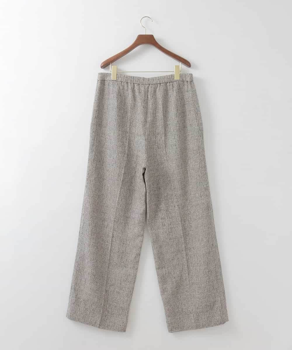 PJLGE01420 CHRISTIAN AUJARD Lサイズ(クリスチャン・オジャール Lサイズ) 【大きいサイズ/セットアップ対応】ラスティックツイードパンツ ブラウン