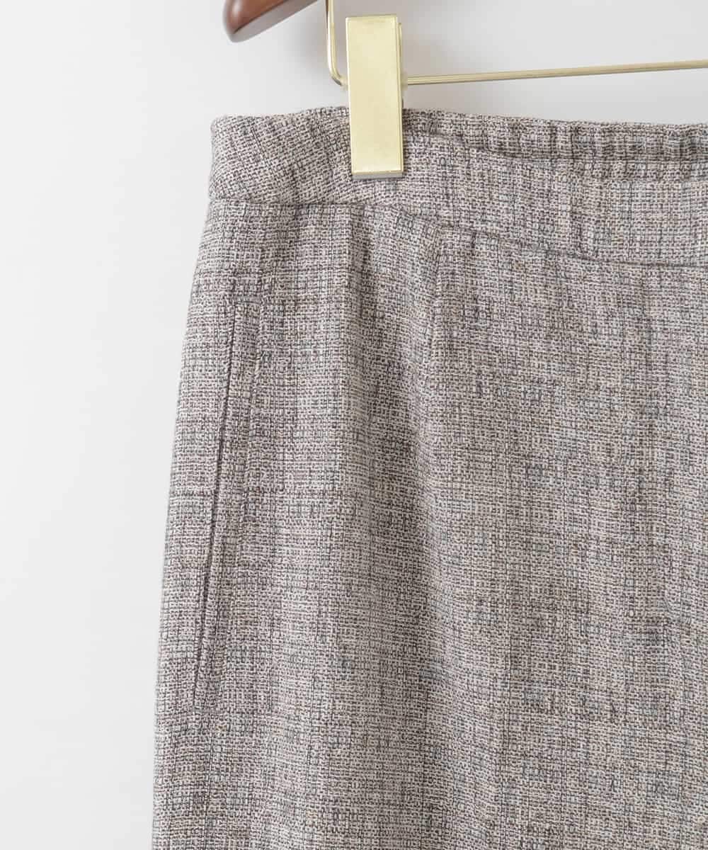 PJLGE01420 CHRISTIAN AUJARD Lサイズ(クリスチャン・オジャール Lサイズ) 【大きいサイズ/セットアップ対応】ラスティックツイードパンツ ブラウン