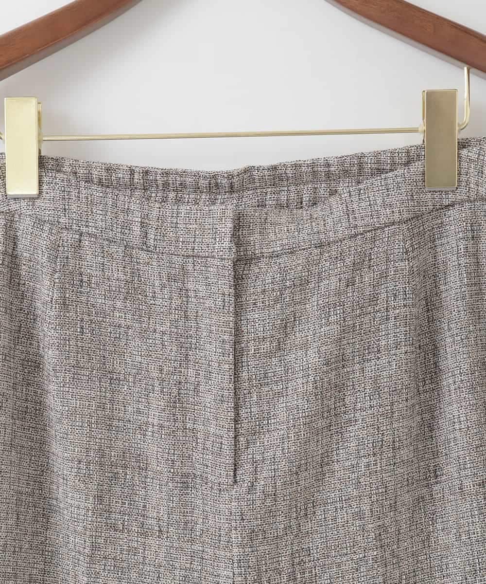 PJLGE01420 CHRISTIAN AUJARD Lサイズ(クリスチャン・オジャール Lサイズ) 【大きいサイズ/セットアップ対応】ラスティックツイードパンツ ブラウン