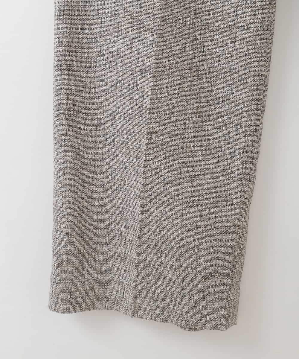 PJLGE01420 CHRISTIAN AUJARD Lサイズ(クリスチャン・オジャール Lサイズ) 【大きいサイズ/セットアップ対応】ラスティックツイードパンツ ブラウン