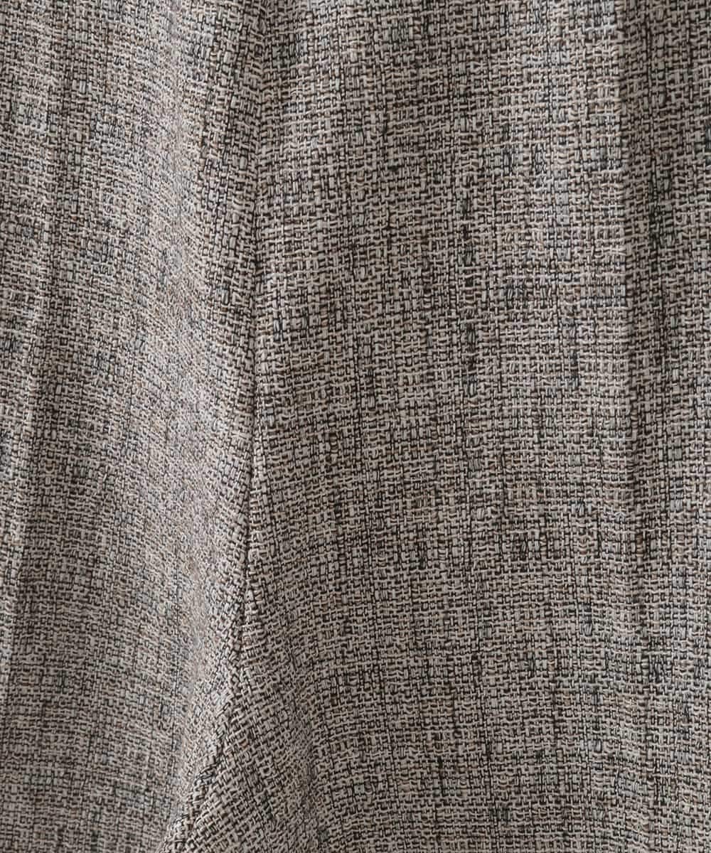 PJLGE01420 CHRISTIAN AUJARD Lサイズ(クリスチャン・オジャール Lサイズ) 【大きいサイズ/セットアップ対応】ラスティックツイードパンツ ブラウン