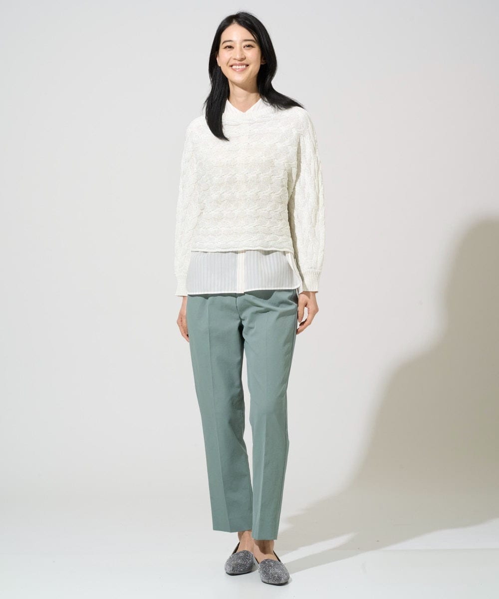 PJLGE06280 CHRISTIAN AUJARD Lサイズ(クリスチャン・オジャール Lサイズ) 【大きいサイズ/通気性】リランチェスティックパンツ グリーン