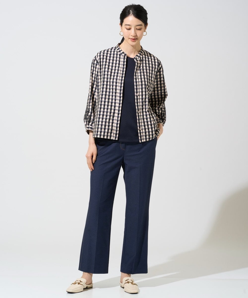 PJLGE07320 CHRISTIAN AUJARD Lサイズ(クリスチャン・オジャール Lサイズ) 【大きいサイズ】[セットアップ対応]ジャージーデニムライクパンツ ネイビー