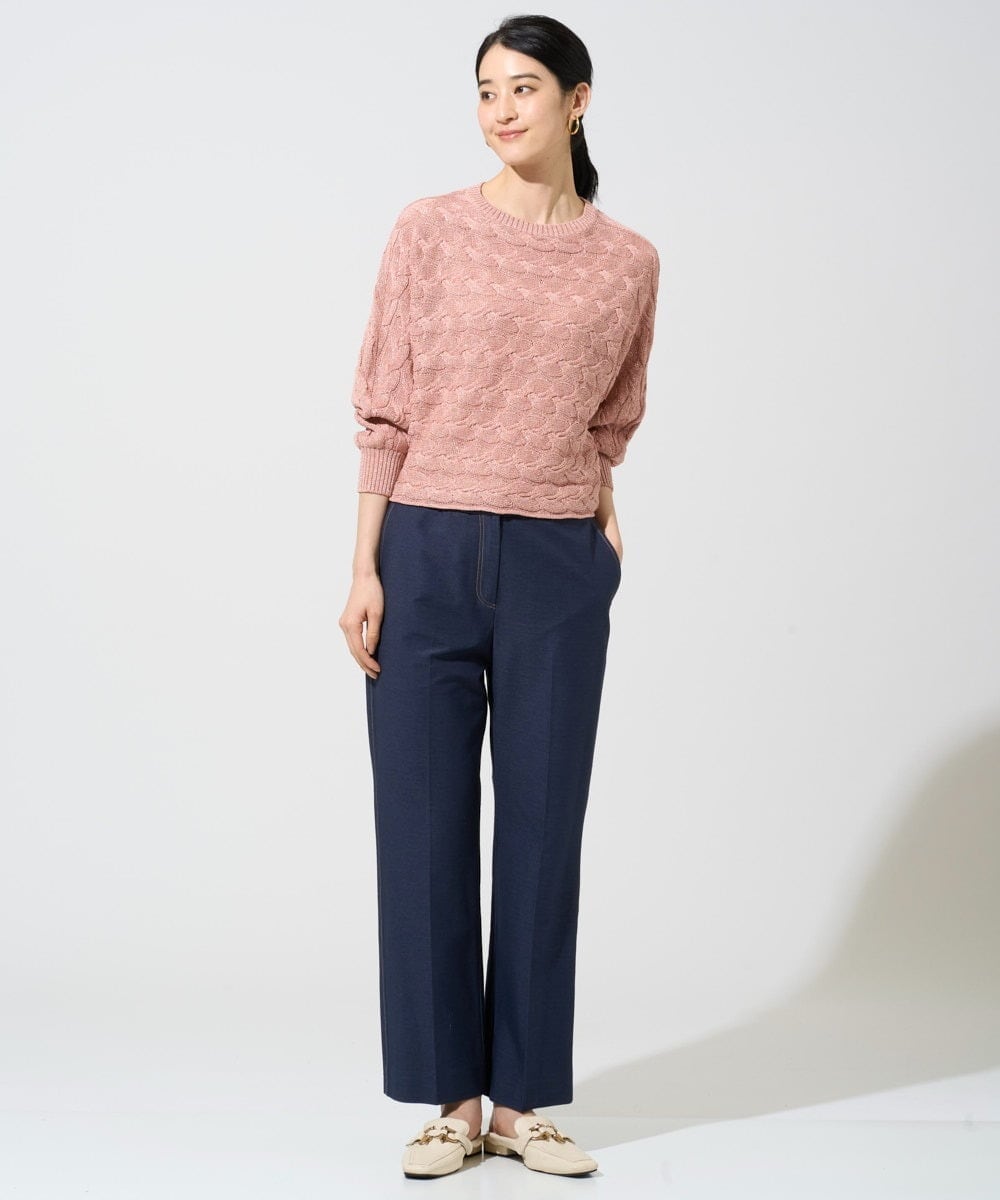 PJLGE07320 CHRISTIAN AUJARD Lサイズ(クリスチャン・オジャール Lサイズ) 【大きいサイズ】[セットアップ対応]ジャージーデニムライクパンツ ネイビー