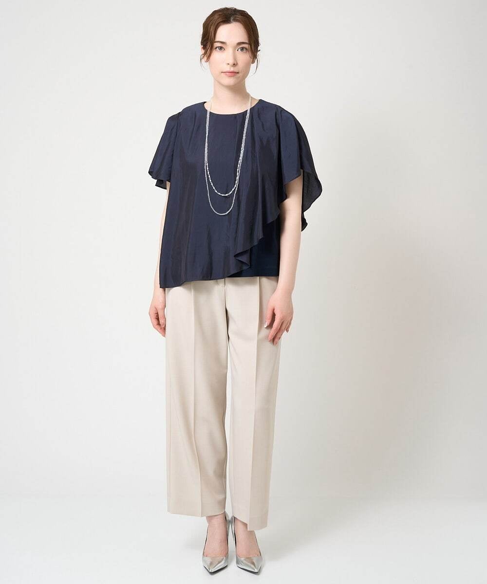PJLGV65270 CHRISTIAN AUJARD Lサイズ(クリスチャン・オジャール Lサイズ) シンプルストレートパンツ ベージュ