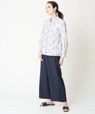 PJLGW06390 CHRISTIAN AUJARD Lサイズ(クリスチャン・オジャール Lサイズ) [吸水速乾･UVカット]サイドプリーツワイドパンツ ネイビー