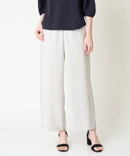 PJLGW06390 CHRISTIAN AUJARD Lサイズ(クリスチャン・オジャール Lサイズ) [吸水速乾･UVカット]サイドプリーツワイドパンツ ライトグレー