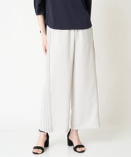 PJLGW06390 CHRISTIAN AUJARD Lサイズ(クリスチャン・オジャール Lサイズ) [吸水速乾･UVカット]サイドプリーツワイドパンツ ライトグレー