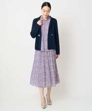 PJSAD04490 CHRISTIAN AUJARD Lサイズ(クリスチャン・オジャール Lサイズ) [アンサンブル対応]衿付ニットカーディガン ネイビー