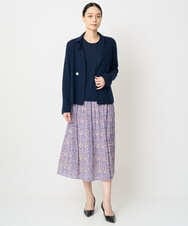 PJSAD04490 CHRISTIAN AUJARD Lサイズ(クリスチャン・オジャール Lサイズ) [アンサンブル対応]衿付ニットカーディガン ネイビー
