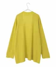 PJSAD37480 CHRISTIAN AUJARD Lサイズ(クリスチャン・オジャール Lサイズ) 【大きいサイズ/アンサンブル対応】カシミヤシルクニットカーディガン ライム