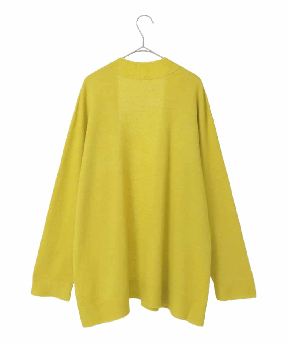 PJSAD37480 CHRISTIAN AUJARD Lサイズ(クリスチャン・オジャール Lサイズ) 【大きいサイズ/アンサンブル対応】カシミヤシルクニットカーディガン ライム