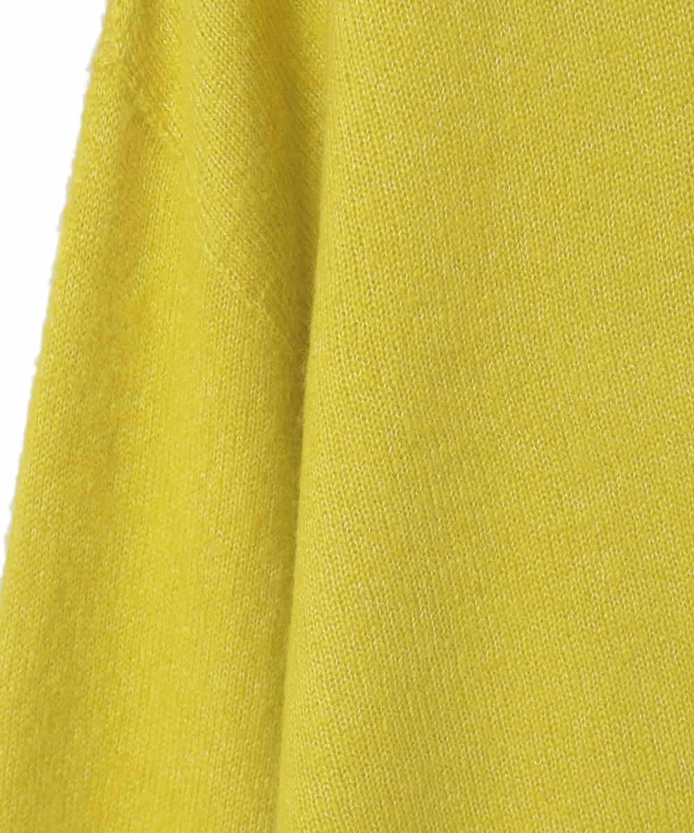 PJSAD37480 CHRISTIAN AUJARD Lサイズ(クリスチャン・オジャール Lサイズ) 【大きいサイズ/アンサンブル対応】カシミヤシルクニットカーディガン ライム