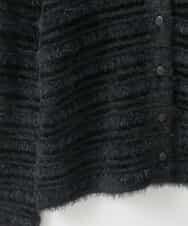 PJSCD01660 CHRISTIAN AUJARD Lサイズ(クリスチャン・オジャール Lサイズ) 【大きいサイズ】ファンシーツイードニットジャケット ブラック