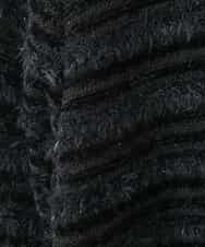 PJSCD01660 CHRISTIAN AUJARD Lサイズ(クリスチャン・オジャール Lサイズ) 【大きいサイズ】ファンシーツイードニットジャケット ブラック