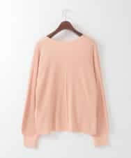 PJSEE02420 CHRISTIAN AUJARD Lサイズ(クリスチャン・オジャール Lサイズ) 【大きいサイズ/アンサンブル対応】ホールガーメントニットカーディガン サーモンピンク