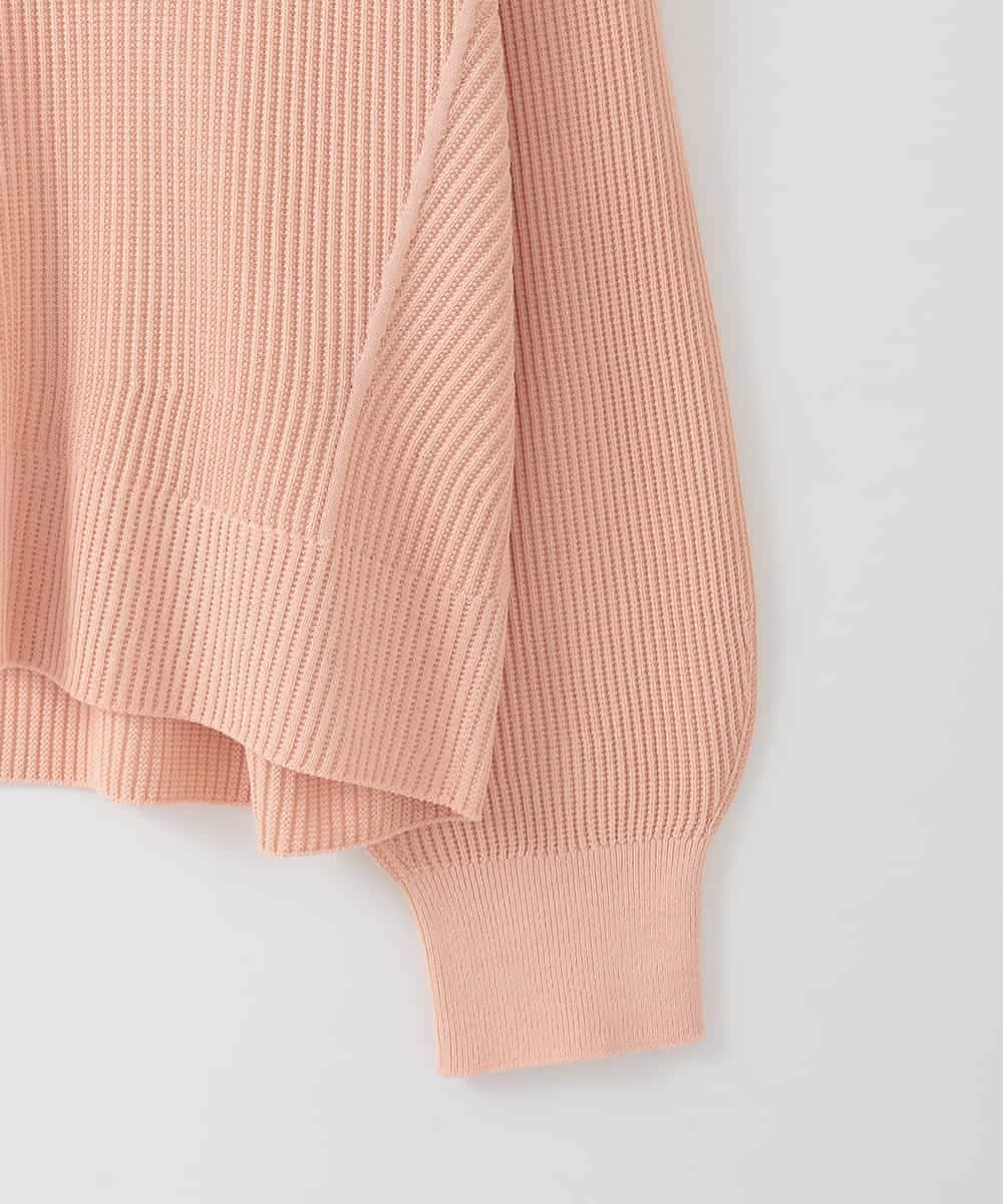 PJSEE02420 CHRISTIAN AUJARD Lサイズ(クリスチャン・オジャール Lサイズ) 【大きいサイズ/アンサンブル対応】ホールガーメントニットカーディガン サーモンピンク