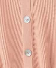 PJSEE02420 CHRISTIAN AUJARD Lサイズ(クリスチャン・オジャール Lサイズ) 【大きいサイズ/アンサンブル対応】ホールガーメントニットカーディガン サーモンピンク