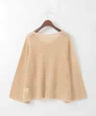 PJSGD22360 CHRISTIAN AUJARD Lサイズ(クリスチャン・オジャール Lサイズ) 【大きいサイズ】リネンライクニットカーディガン マスタード