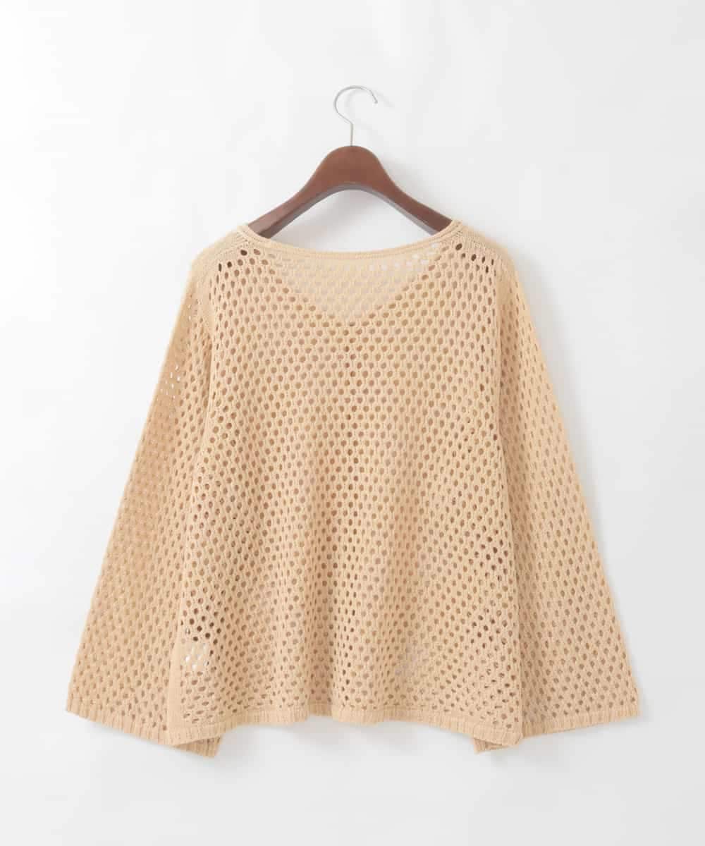 PJSGD22360 CHRISTIAN AUJARD Lサイズ(クリスチャン・オジャール Lサイズ) 【大きいサイズ】リネンライクニットカーディガン マスタード