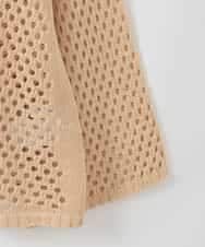 PJSGD22360 CHRISTIAN AUJARD Lサイズ(クリスチャン・オジャール Lサイズ) 【大きいサイズ】リネンライクニットカーディガン マスタード