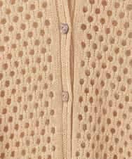 PJSGD22360 CHRISTIAN AUJARD Lサイズ(クリスチャン・オジャール Lサイズ) 【大きいサイズ】リネンライクニットカーディガン マスタード